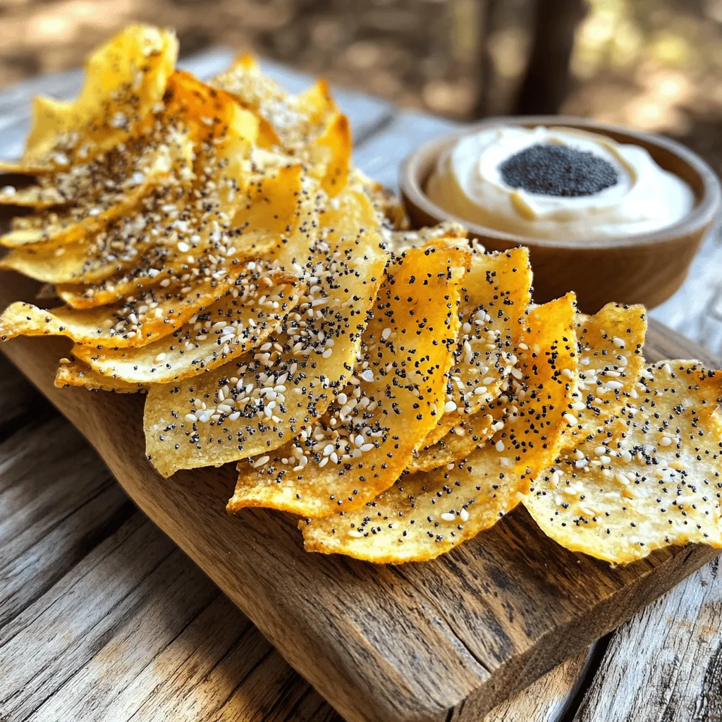Air Fryer Everything Bagel Chips Knusprig und Lecker