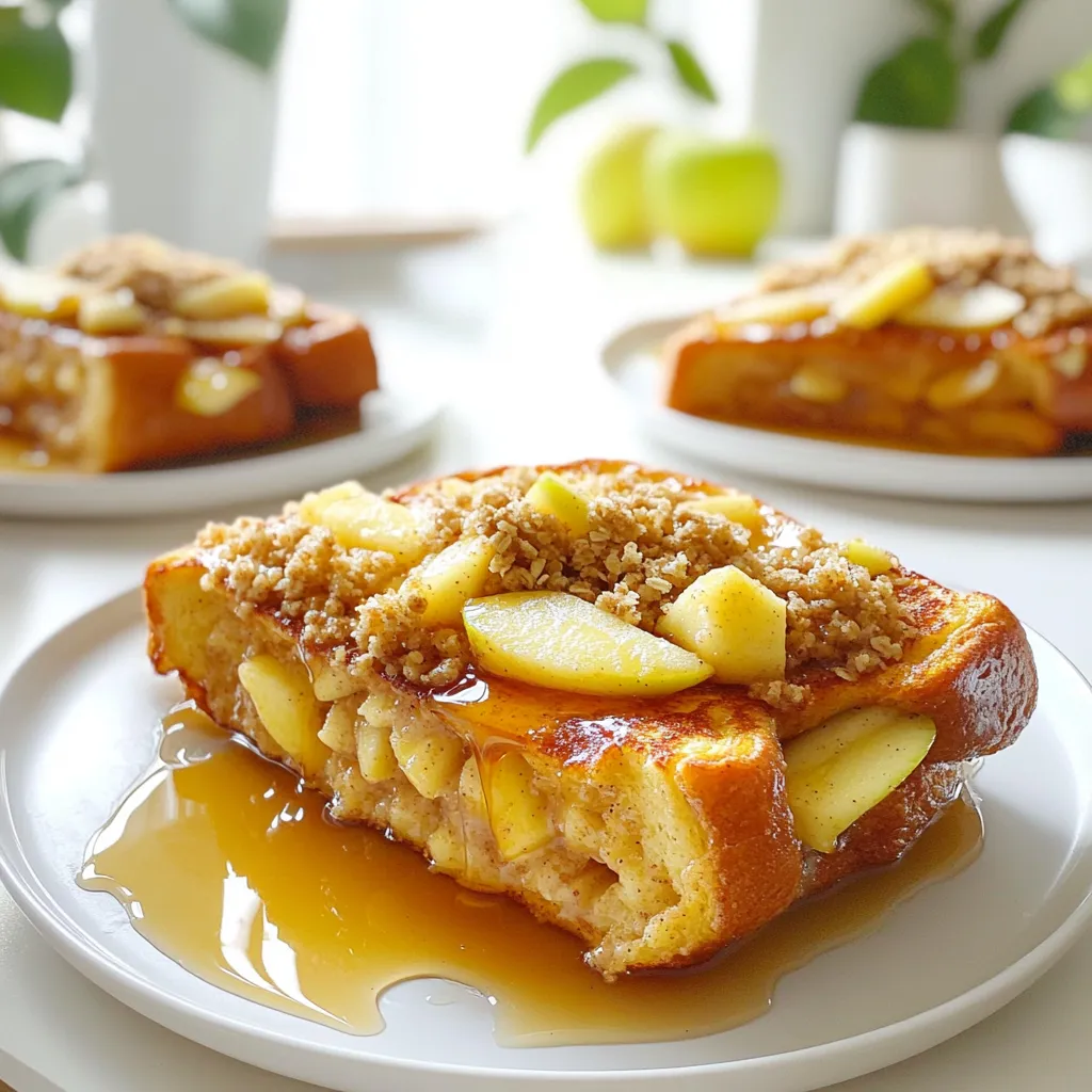 Apfel-Crisp Overnight French Toast Leckere Kombination