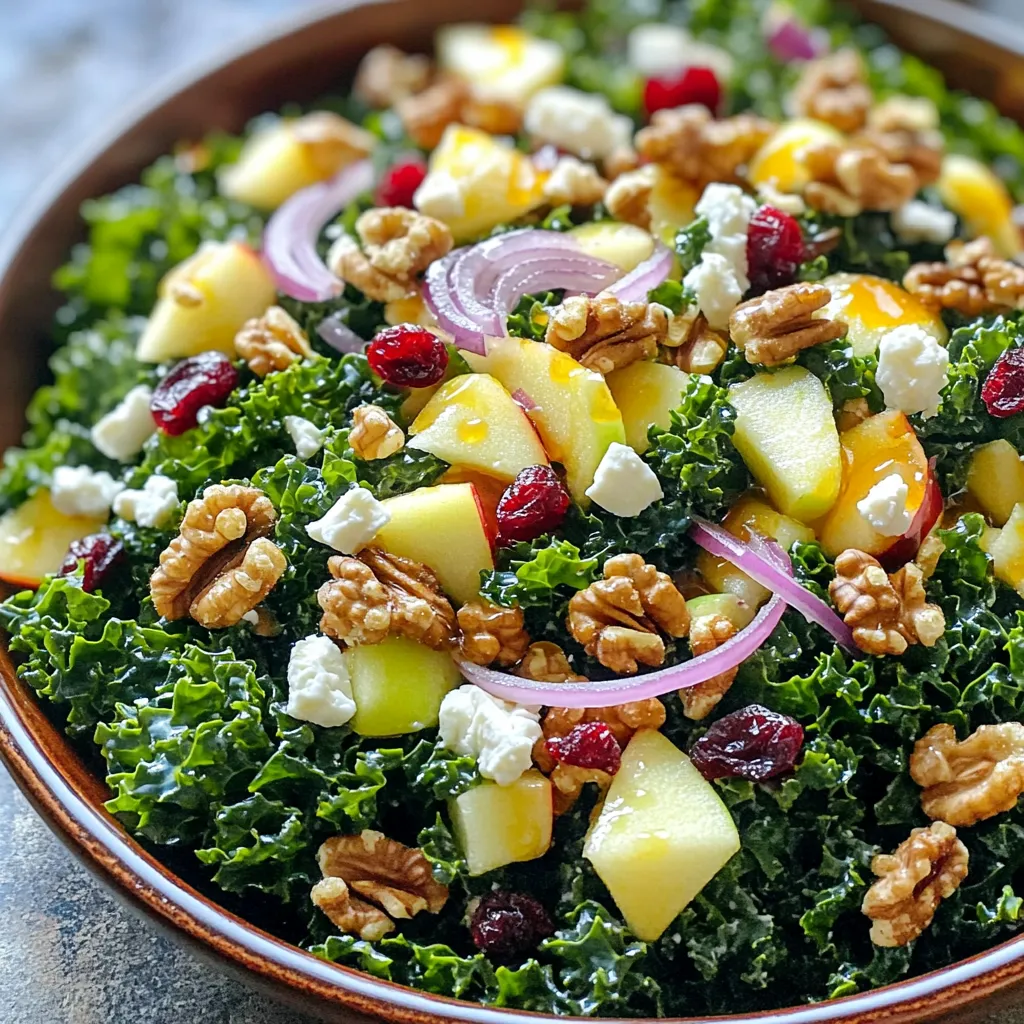Erfrischender Harvest Apple Kale Salad für jeden Anlass