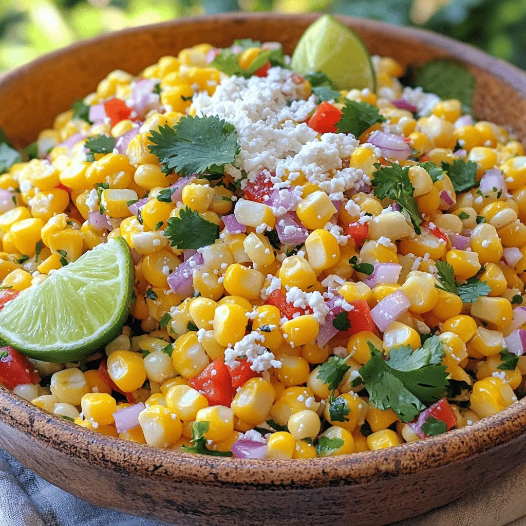 Mexican Street Corn Salad Frisch und Einfache Rezept