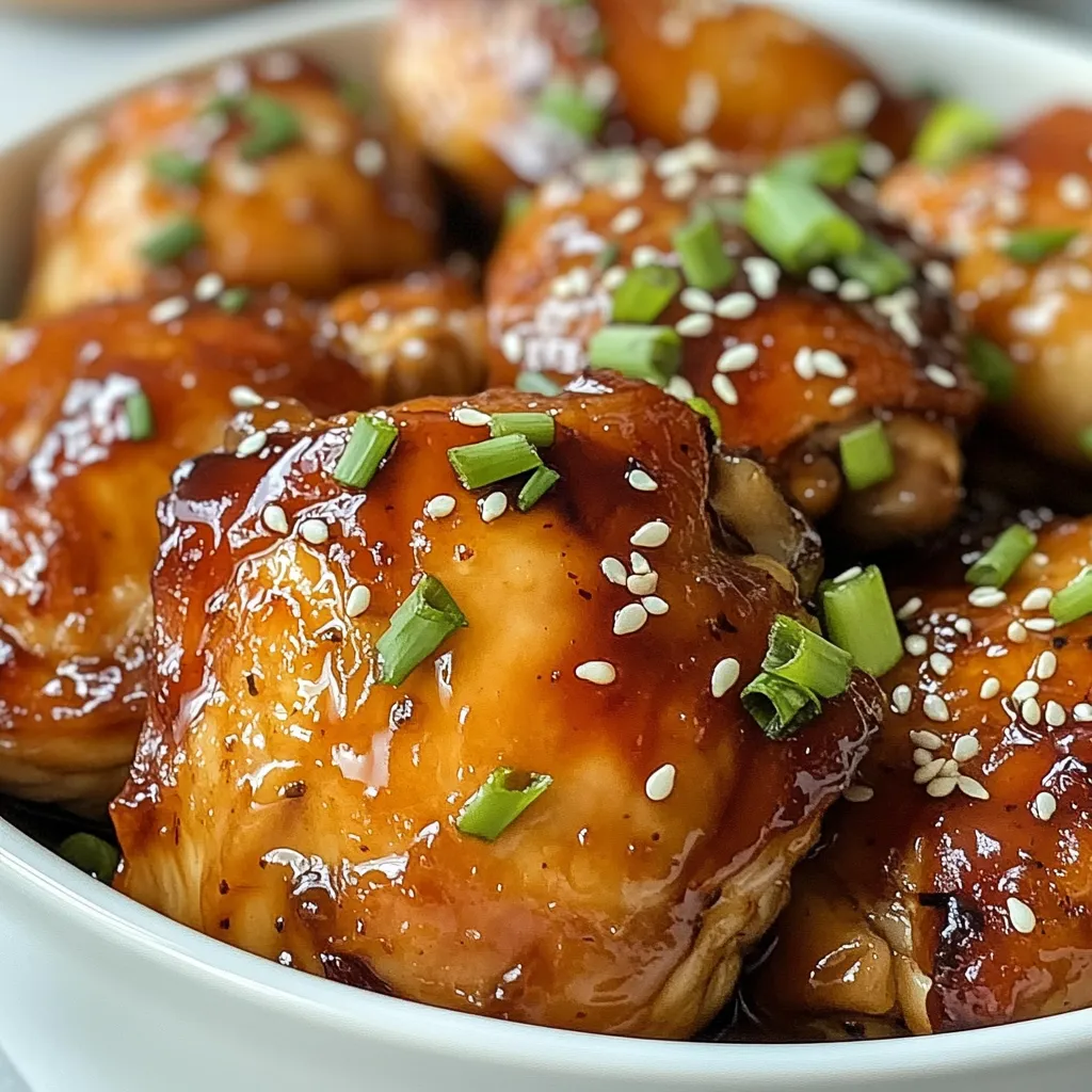 Sticky Honey Soy Chicken Thighs Einfaches Rezept