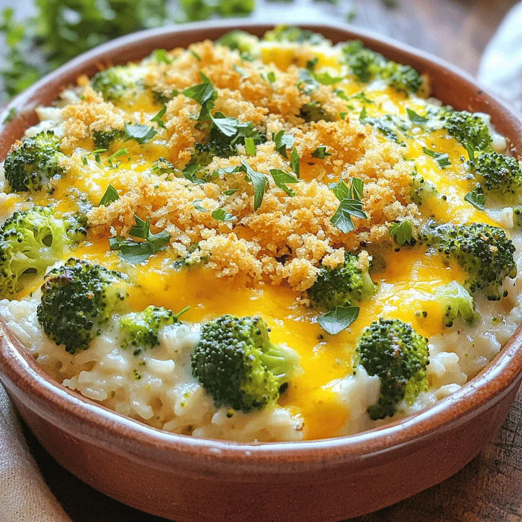 Käse-Brokkoli-Reis-Auflauf Einfache und leckere Mahlzeit