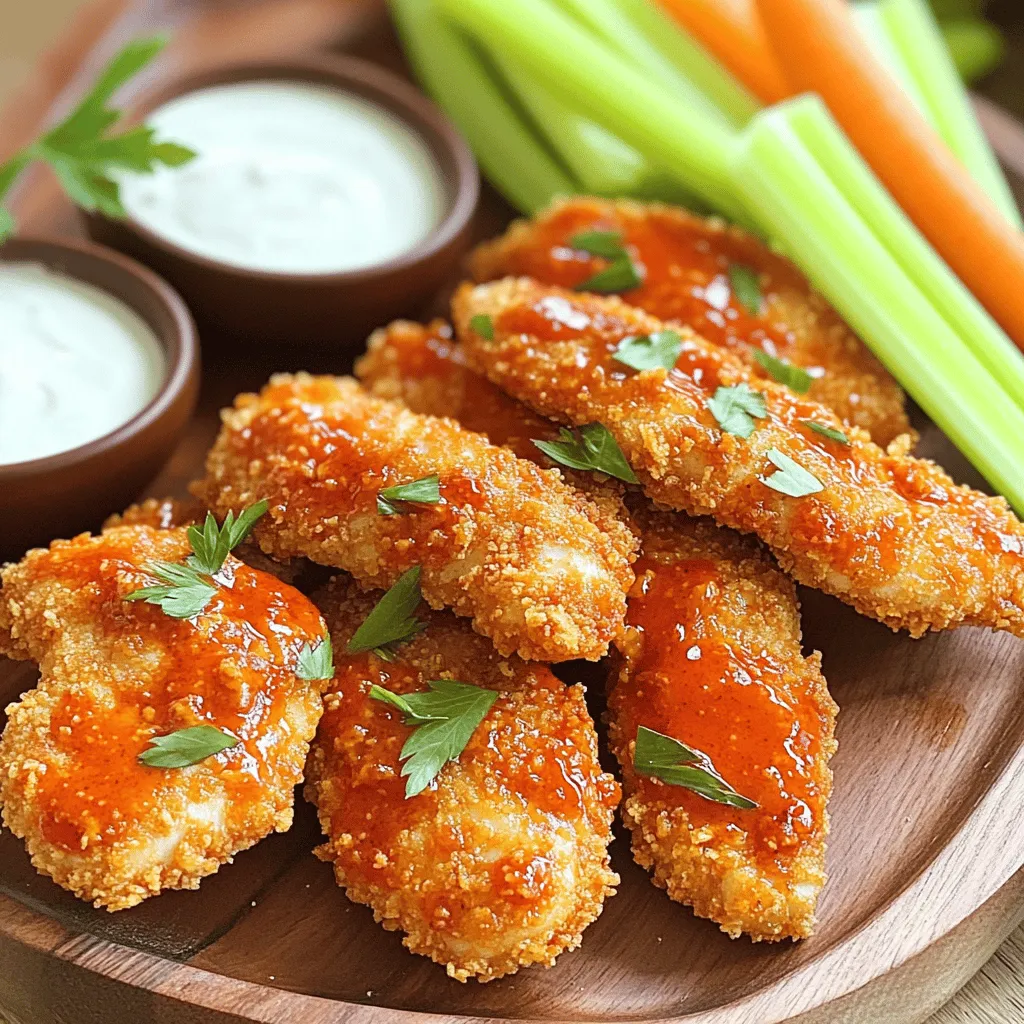 Köstliche Air Fryer Buffalo Chicken Tenders Rezept