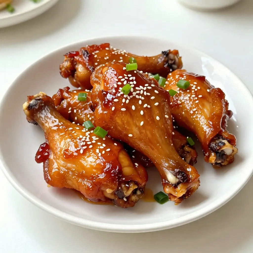 Sticky Honey Soy Chicken Drumsticks Einfaches Rezept