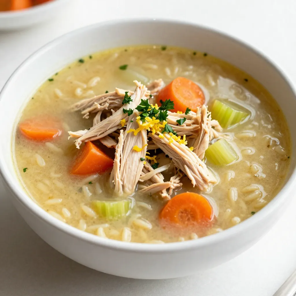 Griechische Zitronen-Hühnersuppe Lecker und Einfach