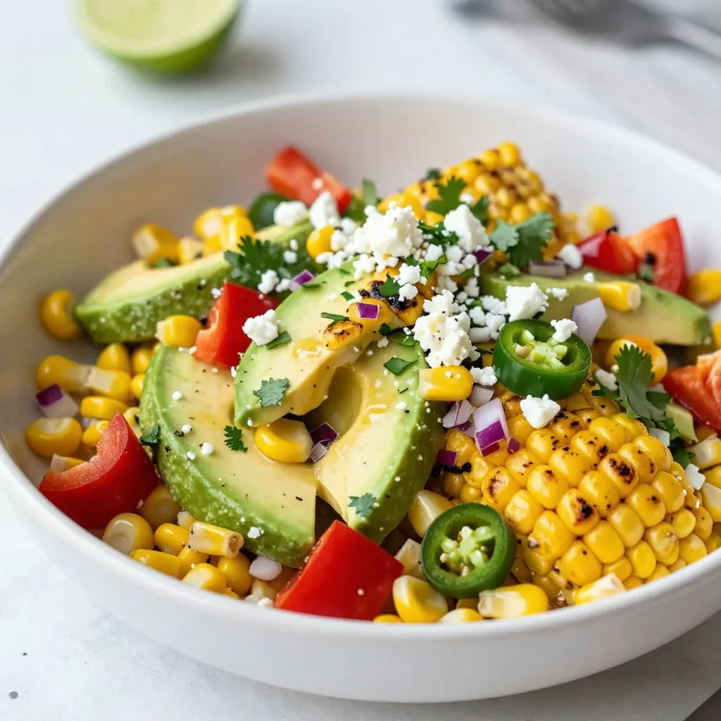 Chili Lime Grilled Corn Salad Frisch und Würzig Genießen