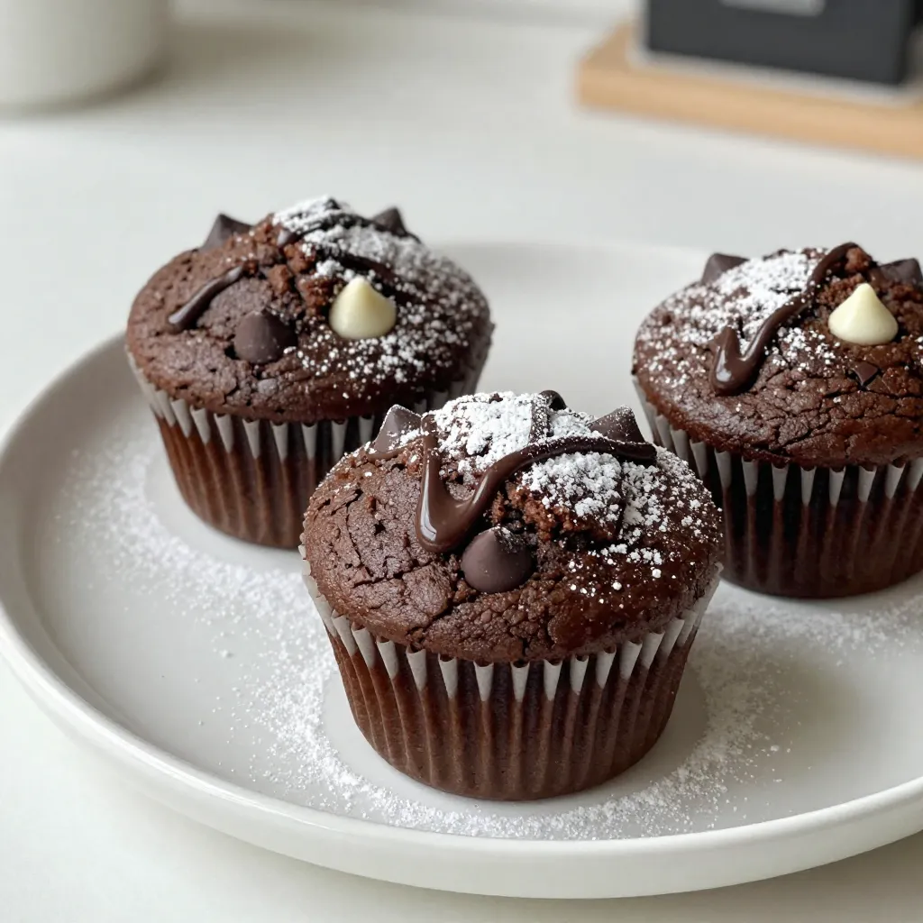 Triple Chocolate Muffins Köstliche und einfache Rezeptidee