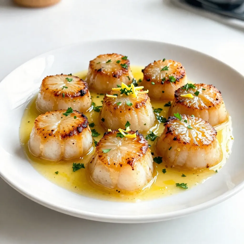 Zitronen-Butter-Jakobsmuscheln Schnelles Rezept