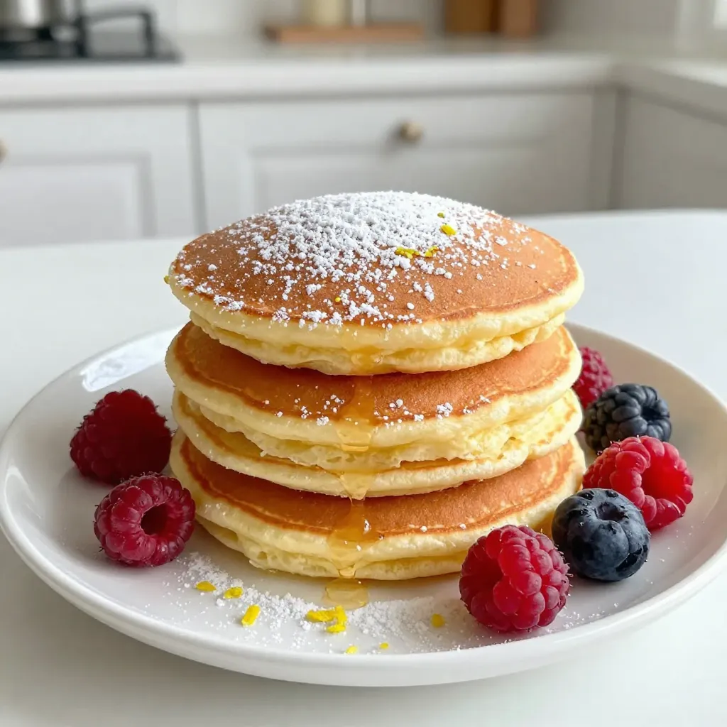 Lemon Ricotta Pancakes Einfach und Lecker Rezept