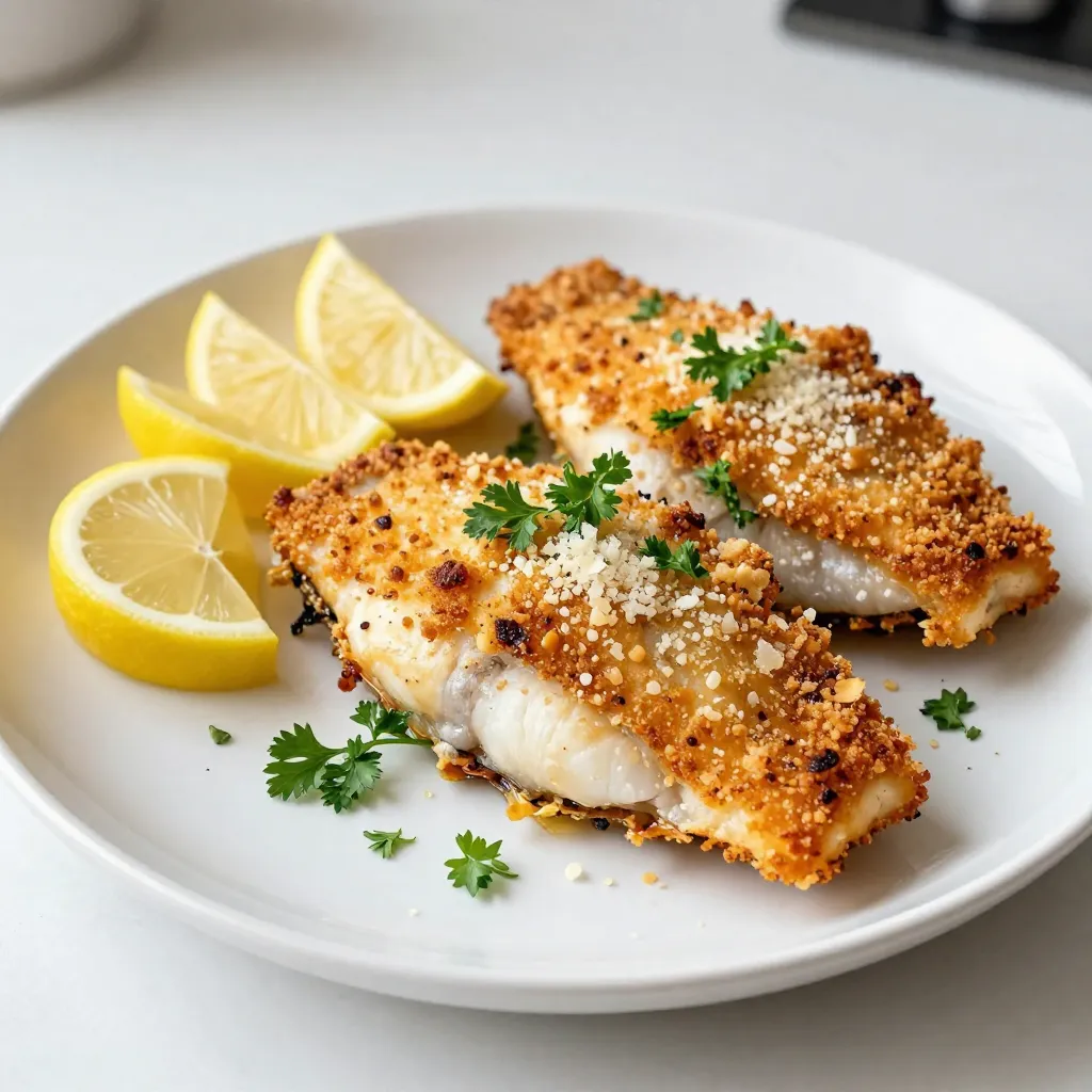 Baked Parmesan Crusted Tilapia Einfache und köstliche Mahlzeit