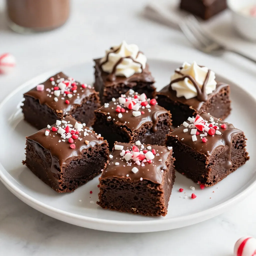 Peppermint Mocha Brownie Bites Verführerischer Genuss