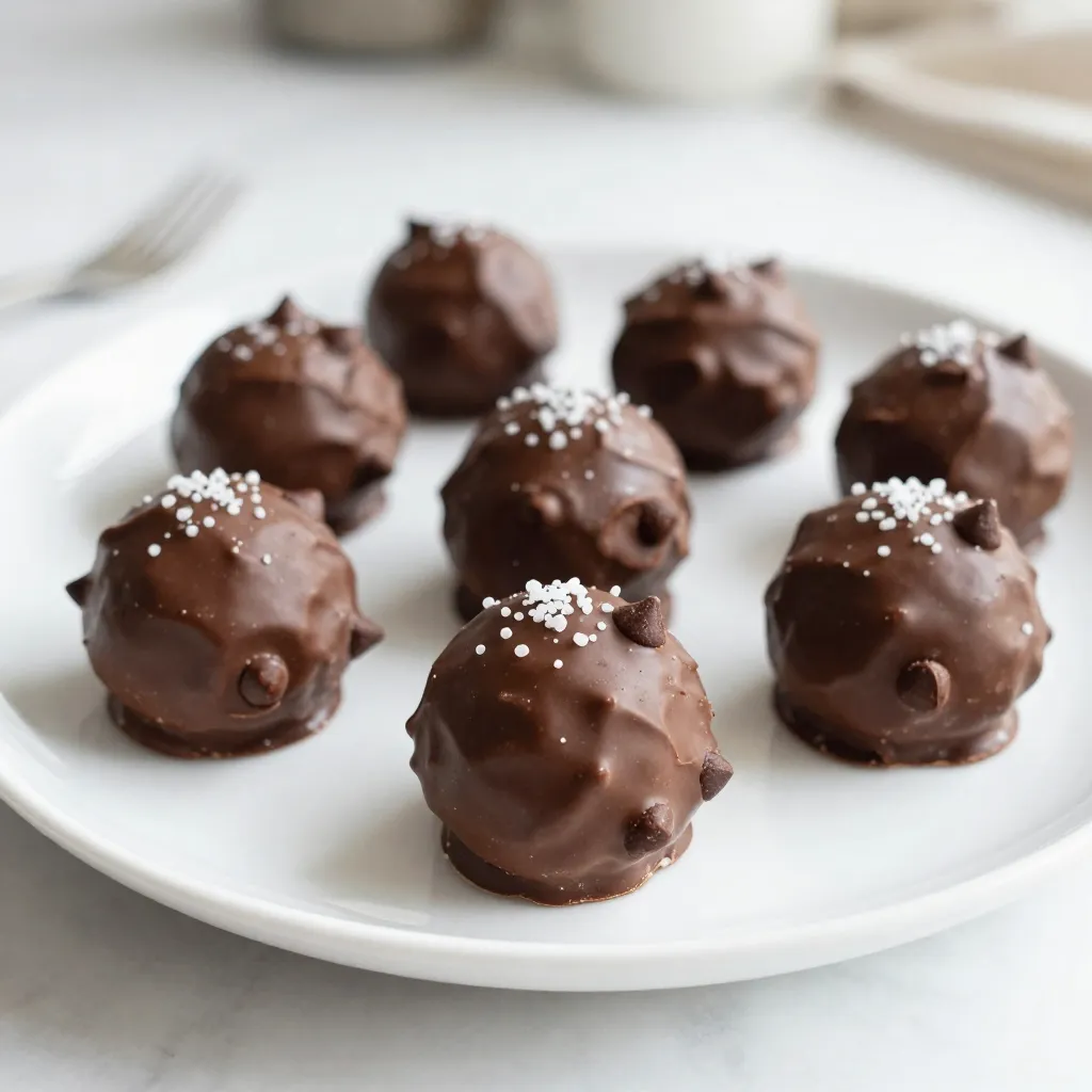 Schokoladenkeksteig-Trüffel Einfach und Lecker
