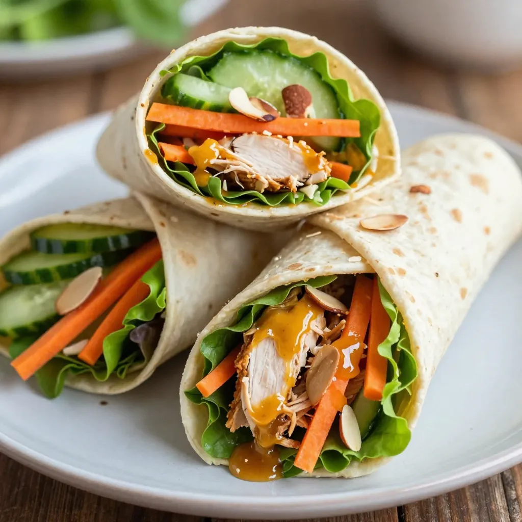 Honig-Senf Hähnchen-Wraps für tollen Genuss