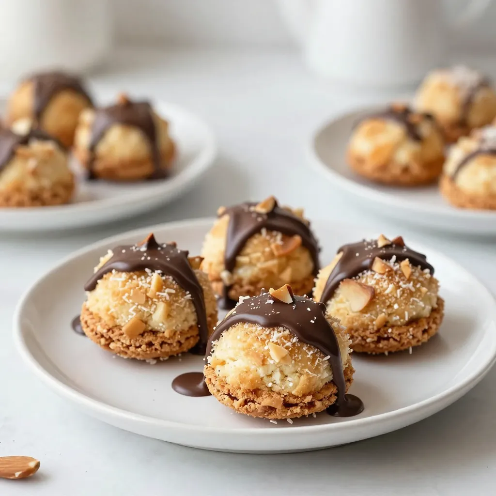 Almond Joy Coconut Macaroons Einfache und Leckereien