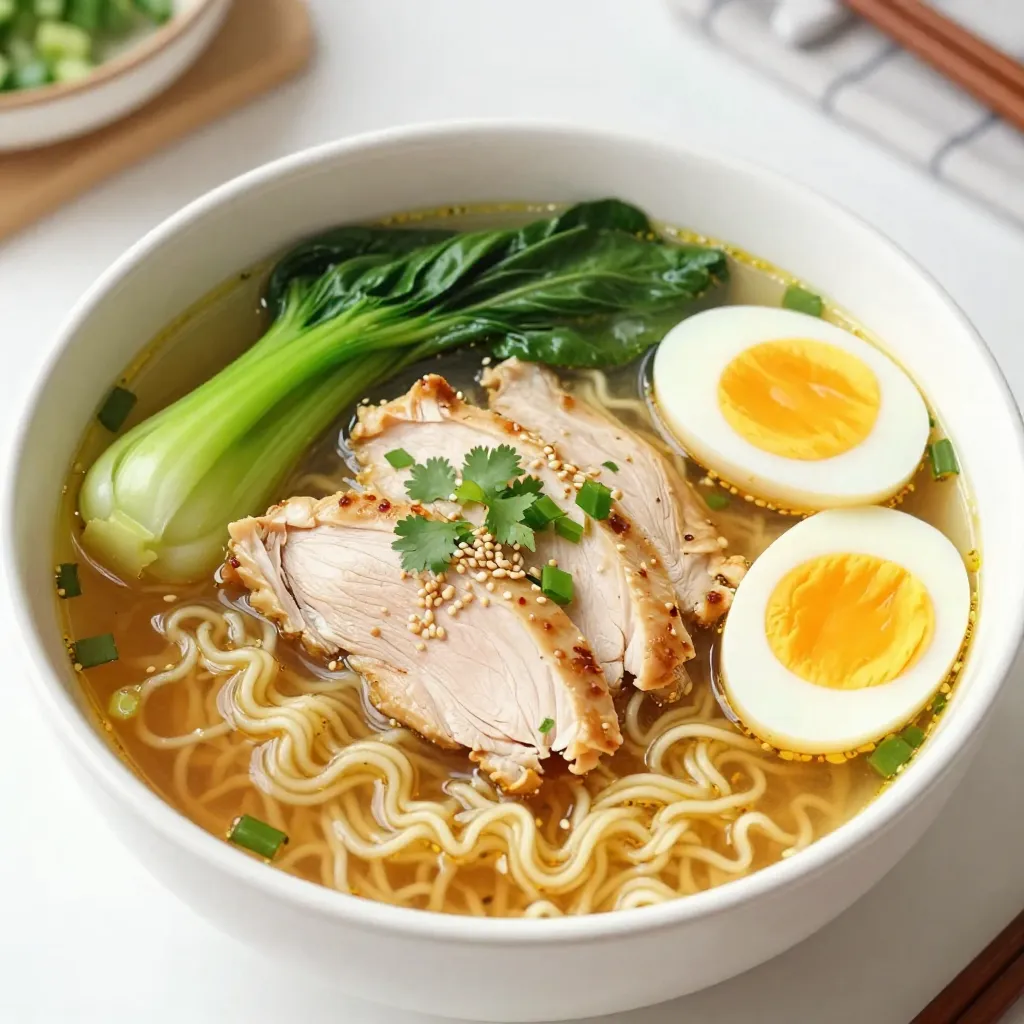 Spicy Garlic Chicken Ramen Einfache und köstliche Mahlzeit