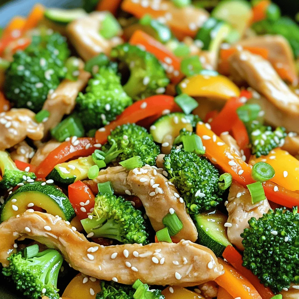 Würzige Chicken and Veggie Stir Fry für jeden Tag
