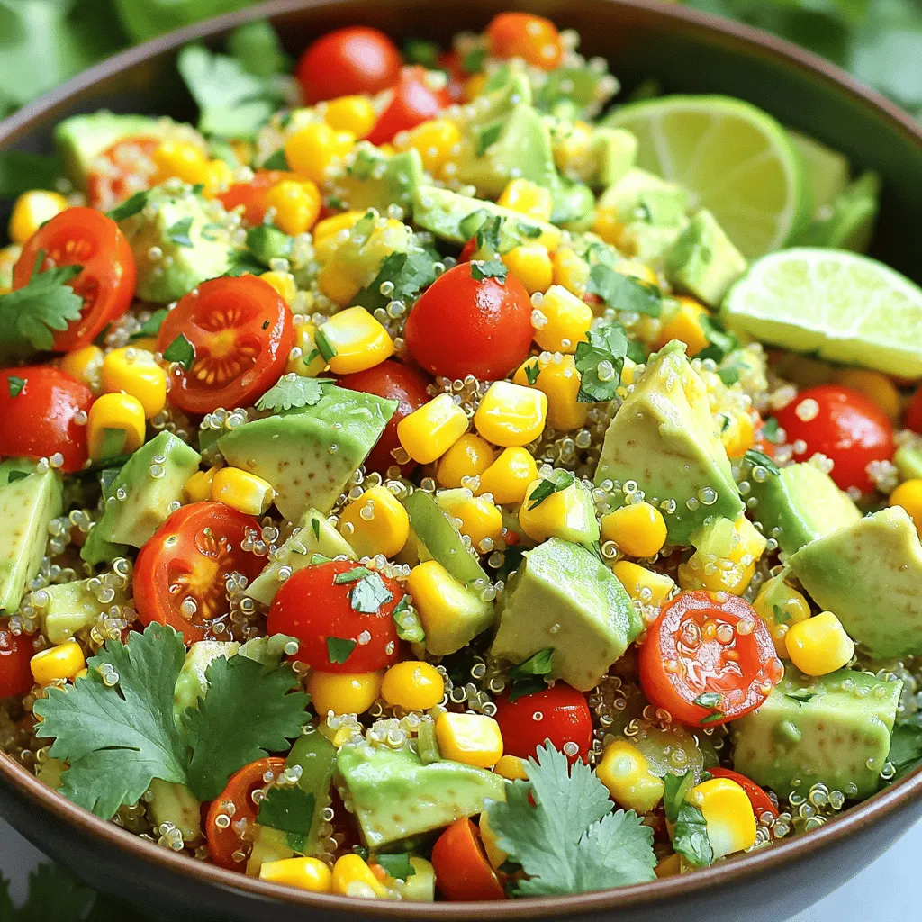 Zesty Avocado Quinoa Salad Frisch und Gesund Genuss
