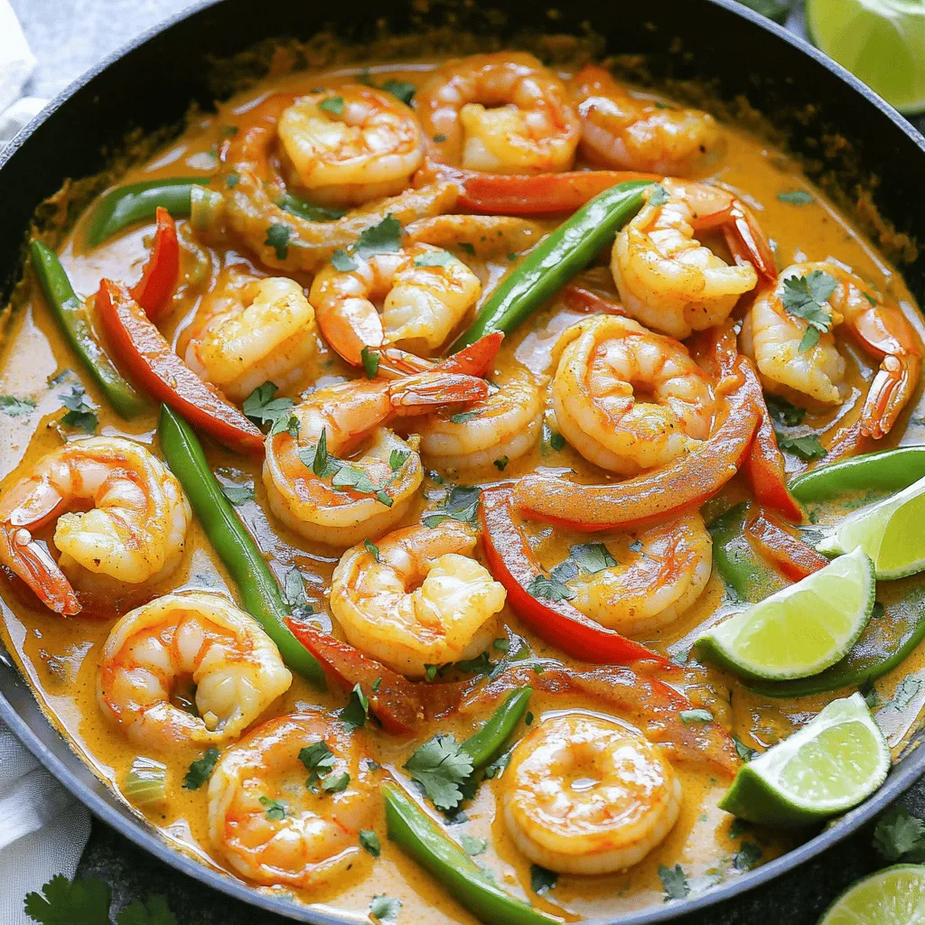 Coconut Curry Shrimp Einfaches und schmackhaftes Gericht