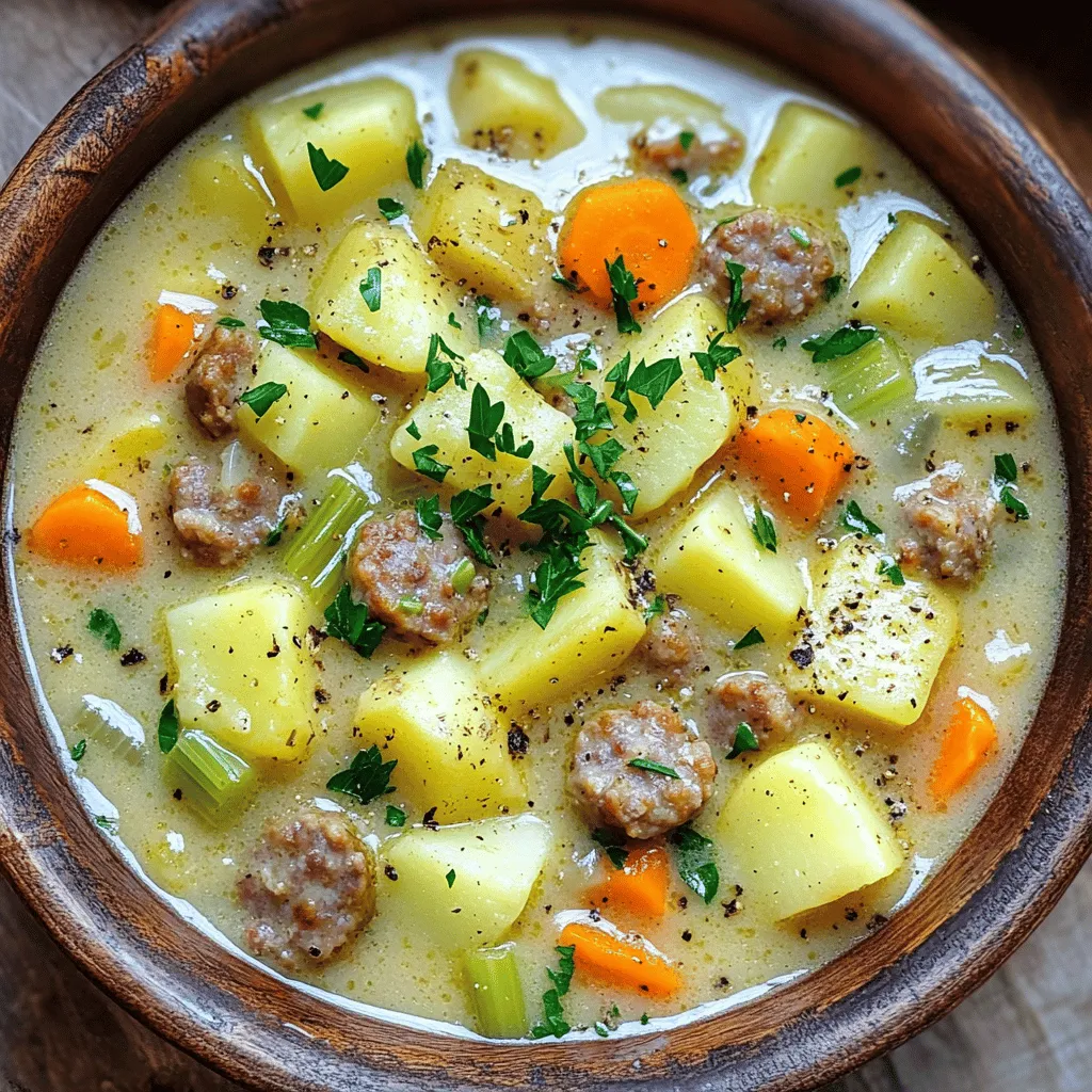 Homemade Potato and Sausage Chowder Leckerer Genuss