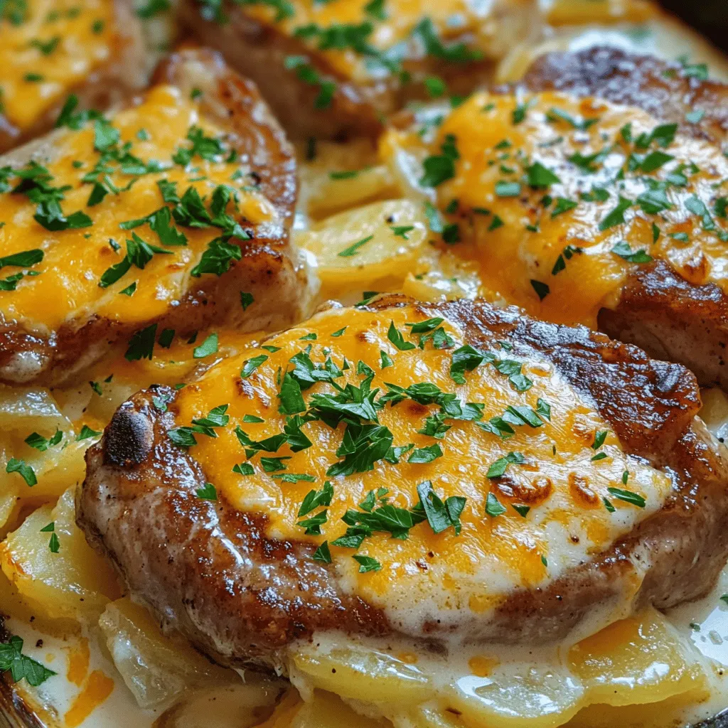 Smothered Pork Chop and Scalloped Potato Casserole Genuss