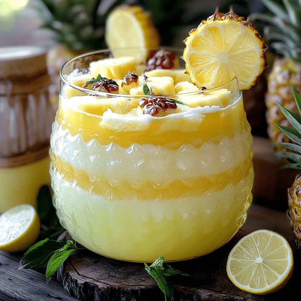 Limonen-Ananas-Eistee Rezept Erfrischend und Einfach