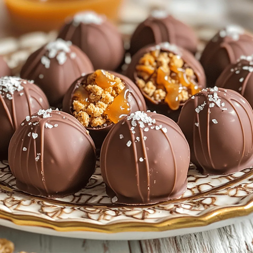 No Bake Caramel Crunch Butterfinger Truffles Rezept