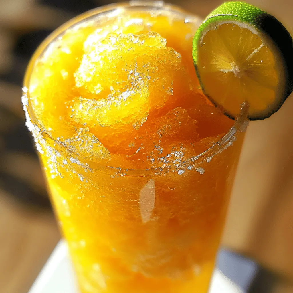 Peach Lemonade Slush Recipe Frisch und Erfrischend