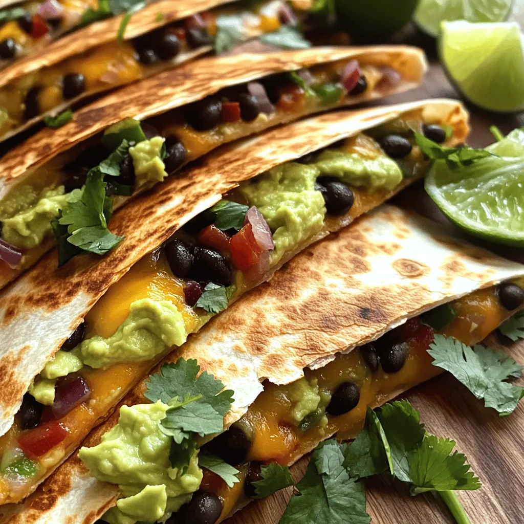 Avocado Black Bean Quesadillas Kreativ und Lecker