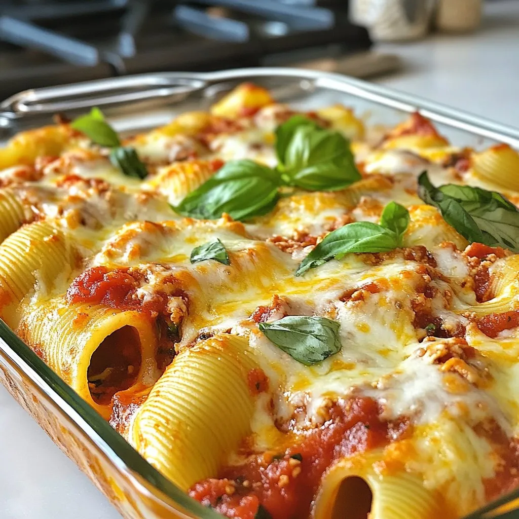 Cheesy Spinach Stuffed Shells Einfach und Lecker Rezept