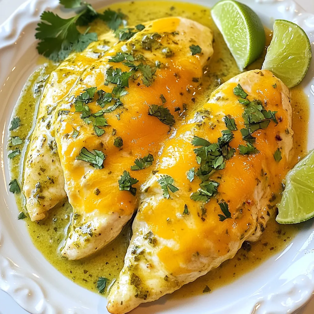 Cremige Salsa Verde Chicken Einfache und leckere Mahlzeit