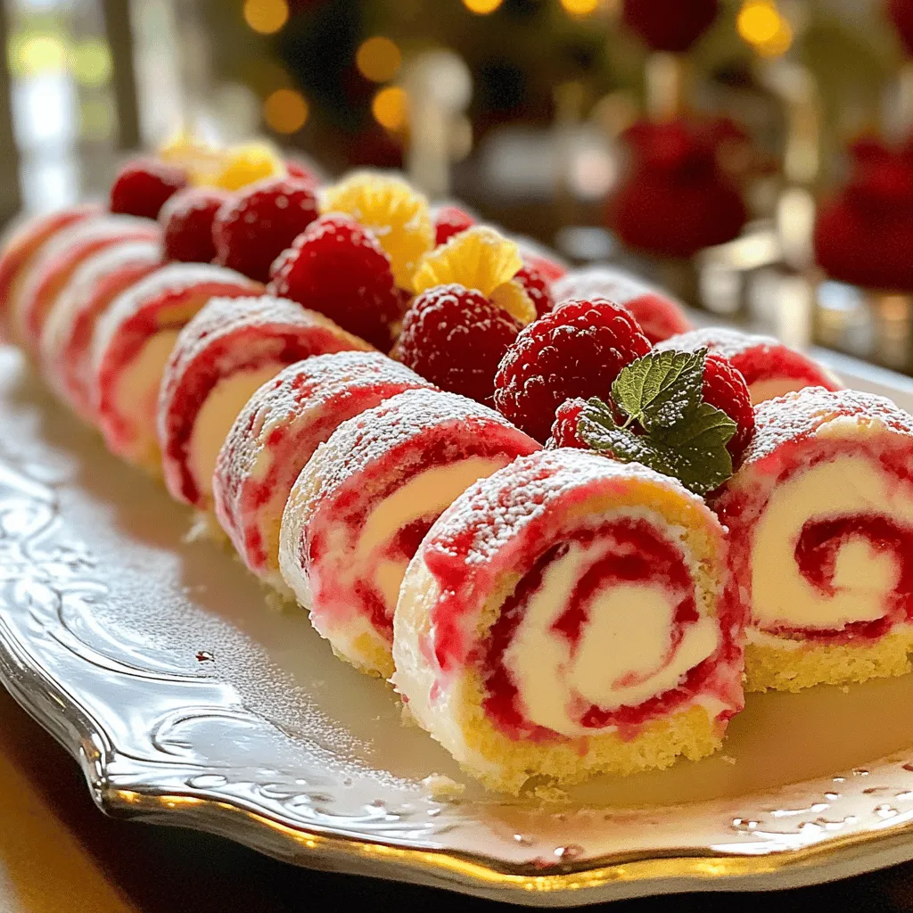 Einfache Erdbeer-Käsekuchen-Rollen Rezept als No-Bake Dessert