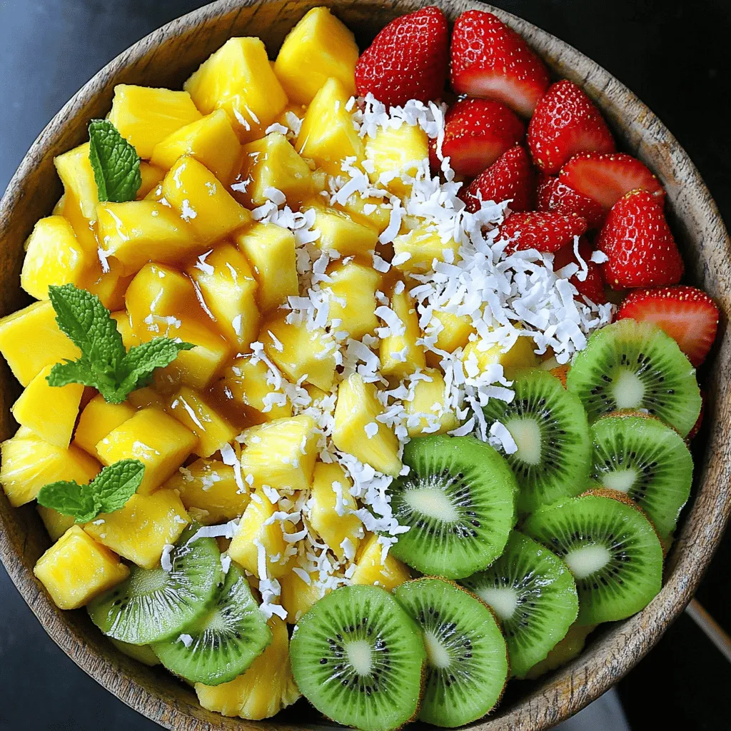 Tropical Fruit Salad Frisch und Gesund Genießen