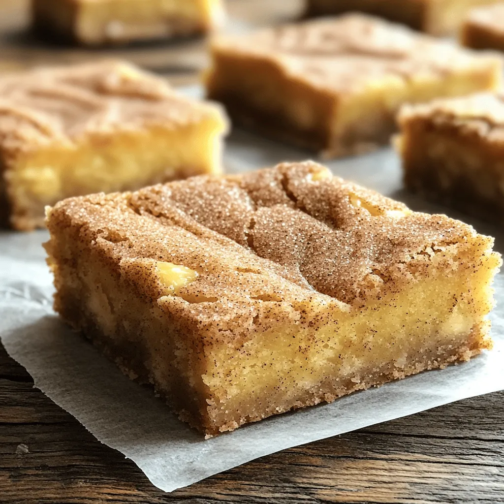Snickerdoodle Blondies Einfache und köstliche Leckerei