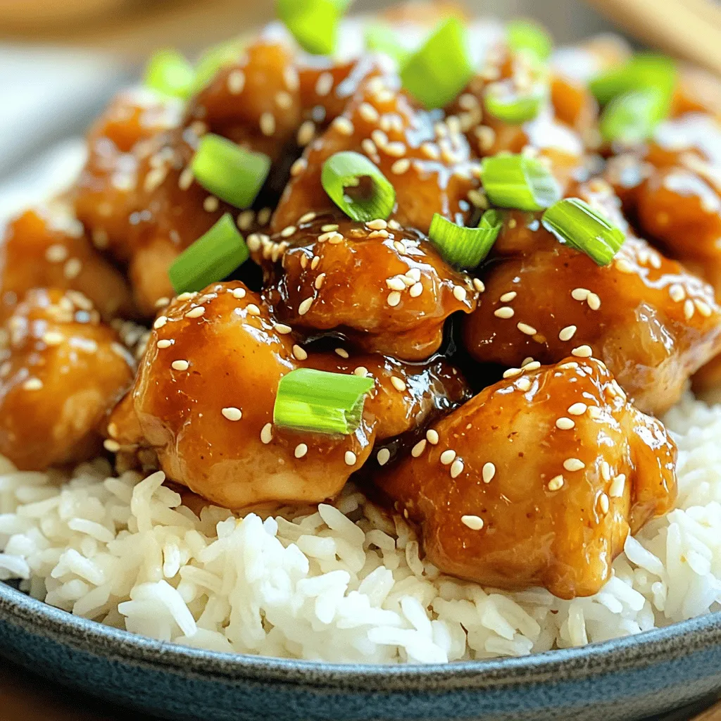 Honey Garlic Sesame Chicken köstliches Rezept entdecken