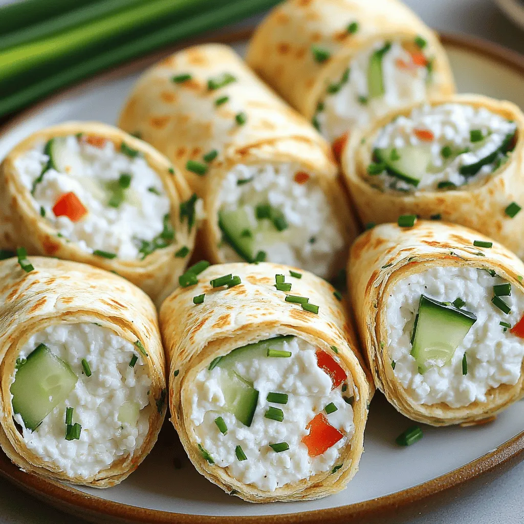 - 250 g Hüttenkäse - 100 g Frischkäse - 4 große Tortilla-Wraps (Vollkorn oder Weiß)