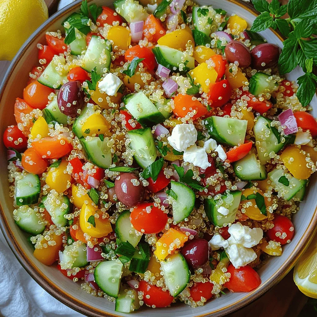 Mediterraner Quinoa-Salat Frisch und Nahrhaft