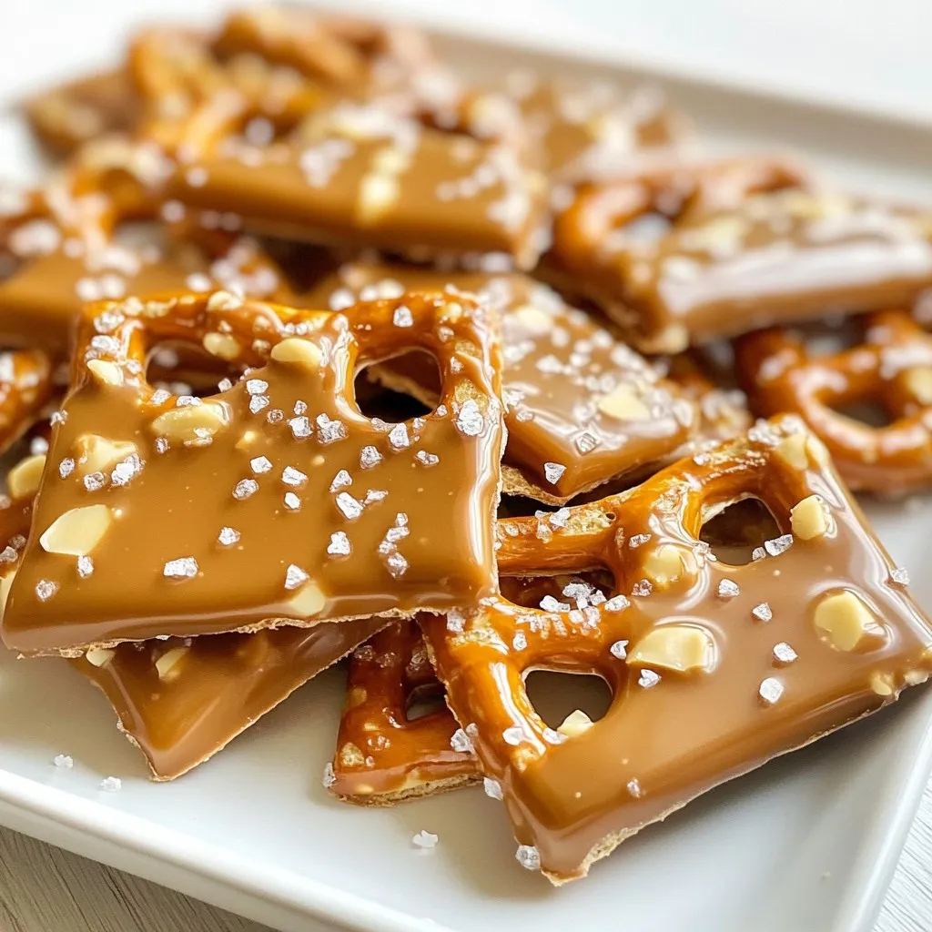 Salted Caramel Pretzel Bark Einfach und Lecker