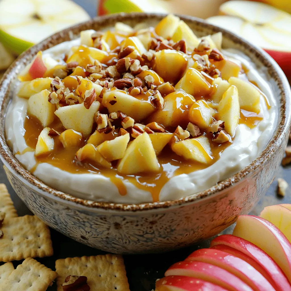 No-Bake Caramel Apple Cheesecake Dip Leckerer Genuss