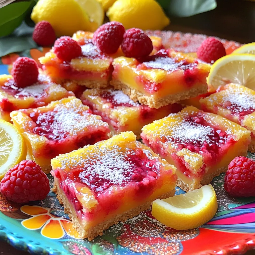 Fruchtige Raspberry Lemonade Bars Einfaches Rezept