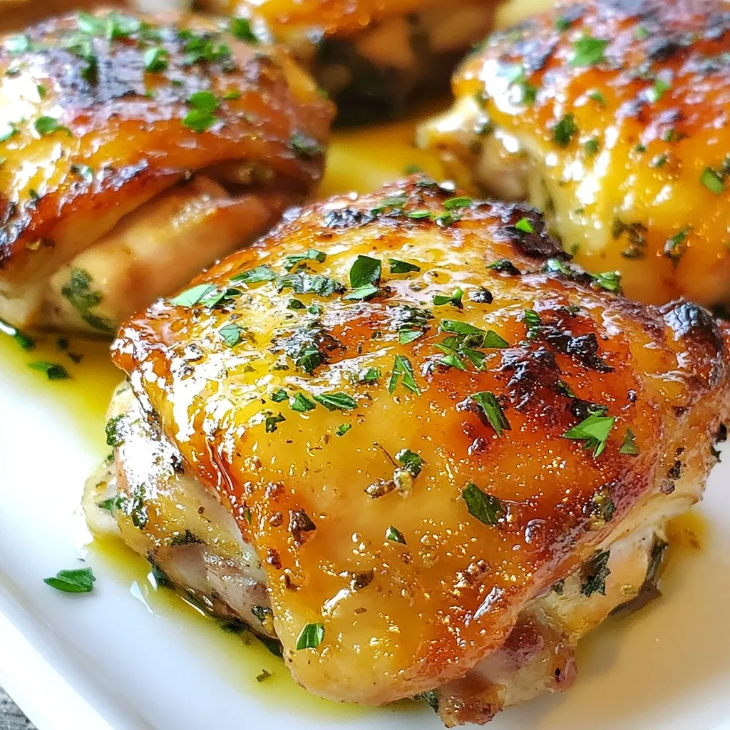 Knoblauch-Kräuter-Rösthähnchenschenkel saftig genießen