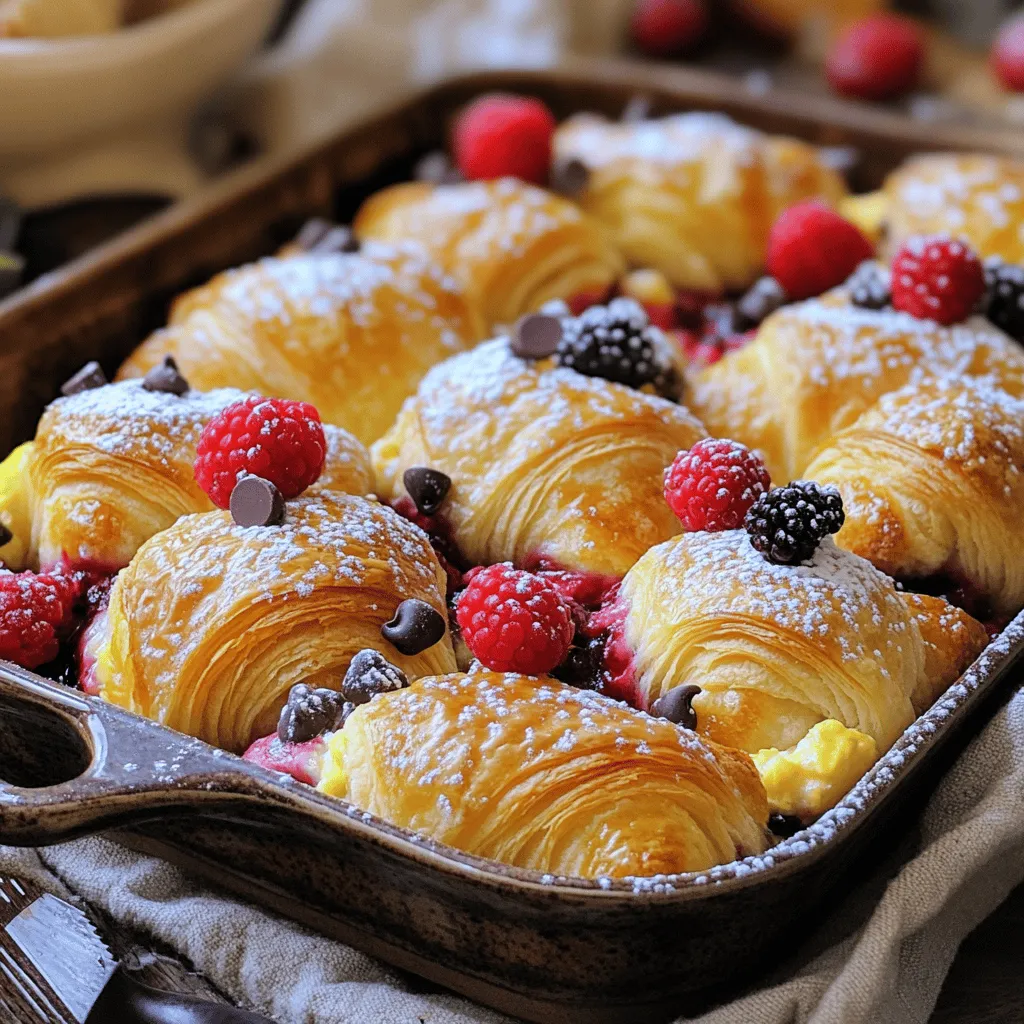 Um den besten Croissant-Auflauf zu machen, benötigen Sie folgende Zutaten: