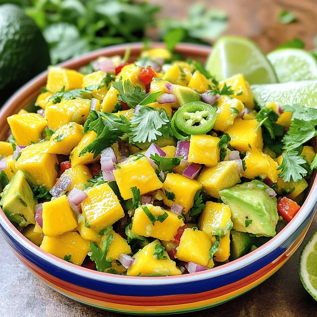 Mango Avocado Salsa Frisch und Einfach Zubereiten