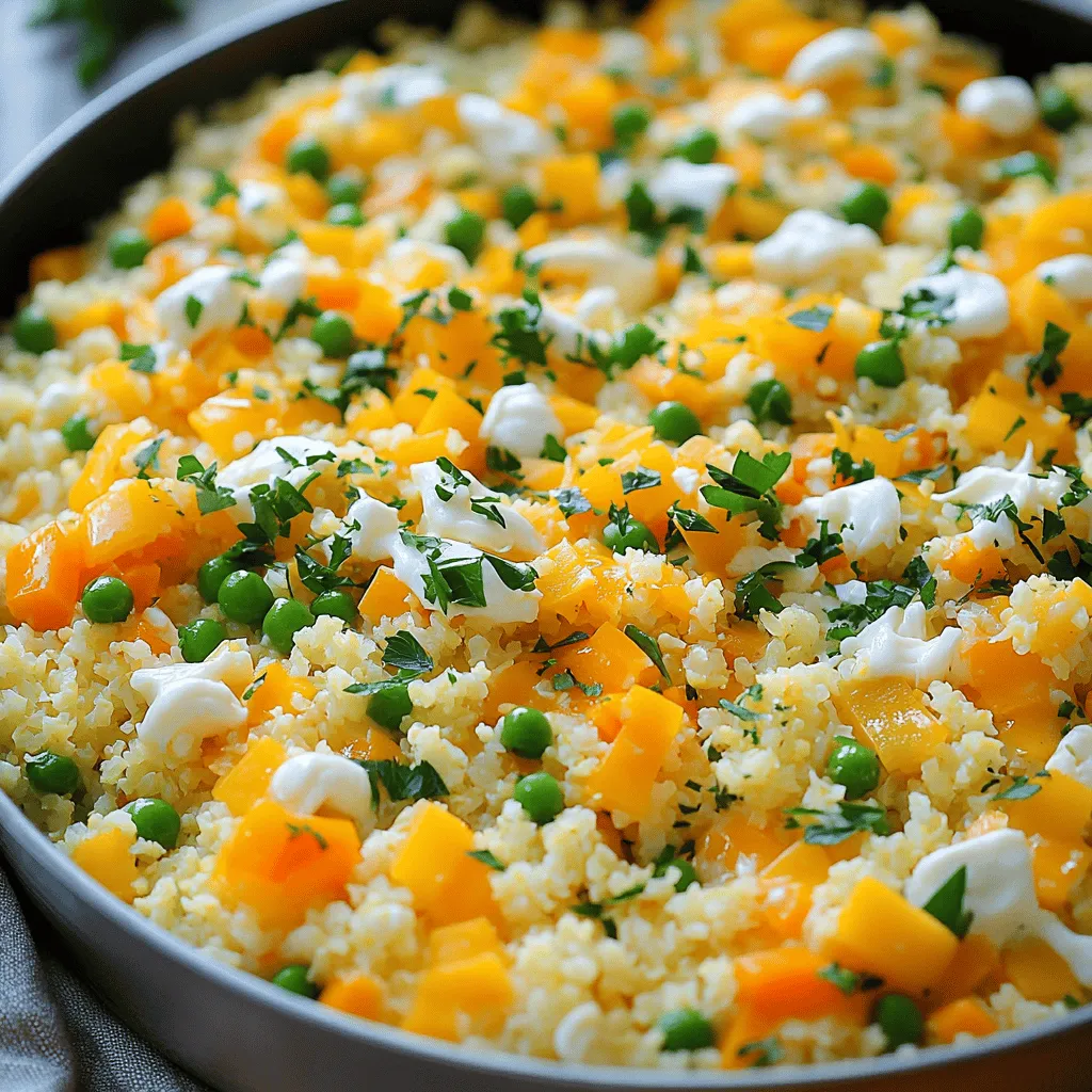 Käse Blumenkohl-Reis-Pfanne Einfach und Lecker