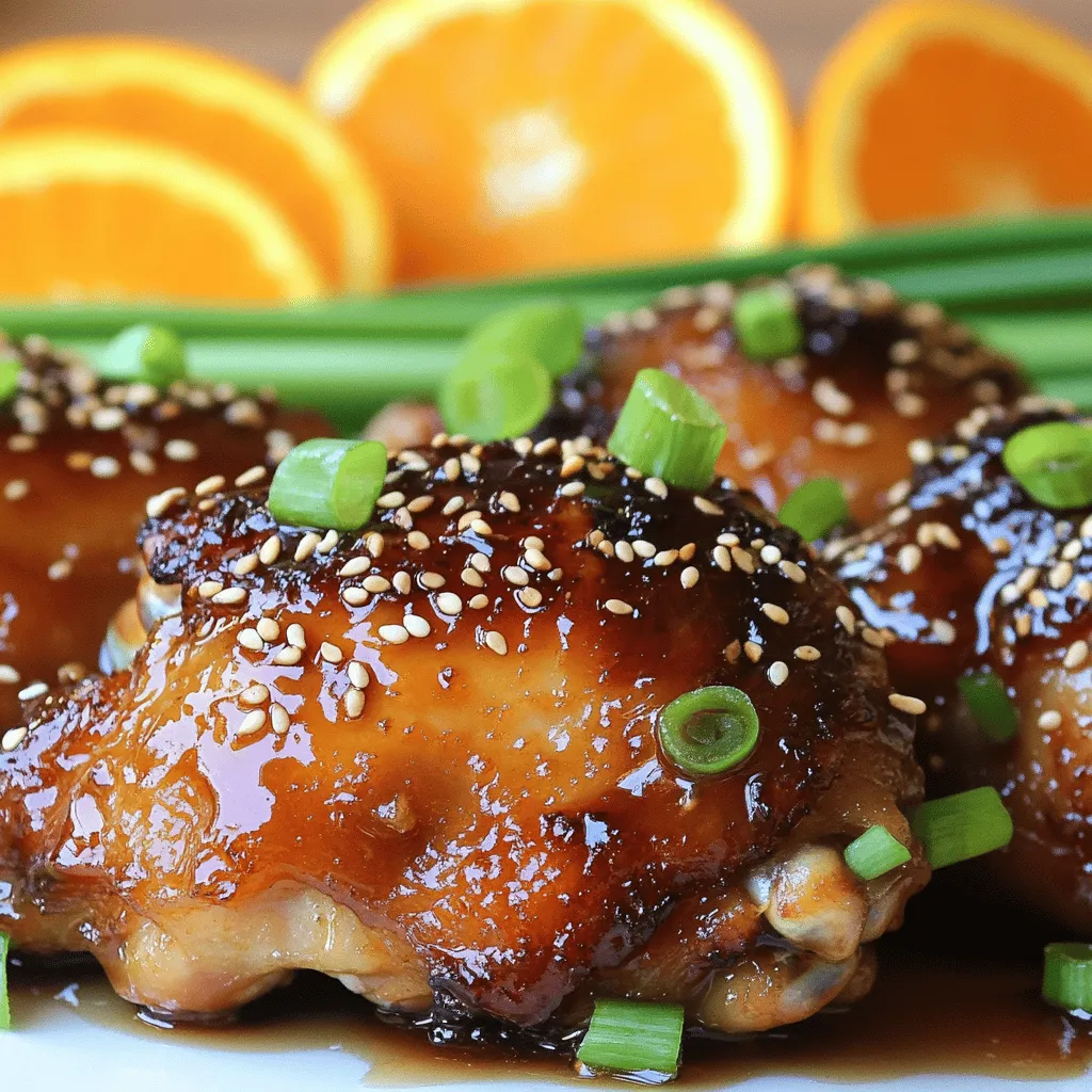 Sticky Orange Ginger Chicken Einfaches und leckeres Rezept