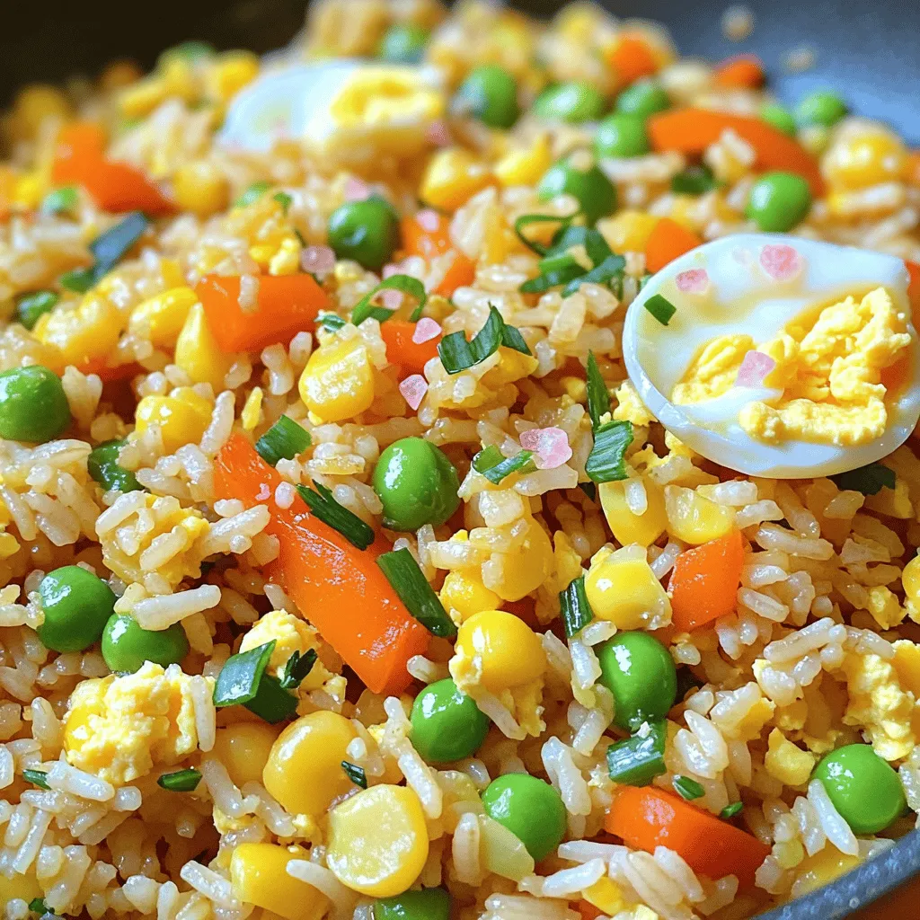 Fried Rice with Vegetables and Egg Einfache Zubereitung