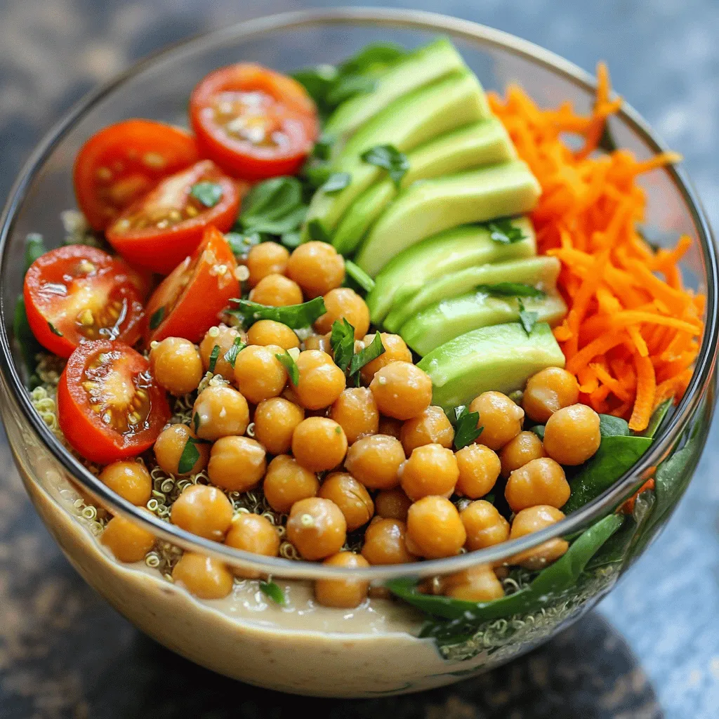 Einfache Kichererbsen Buddha Bowl Schnell zubereiten