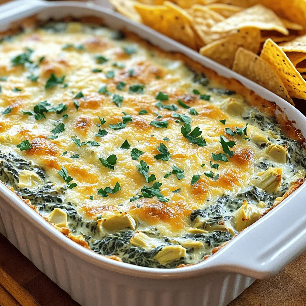 Baked Spinach Artichoke Dip Einfaches Rezept zum Genießen