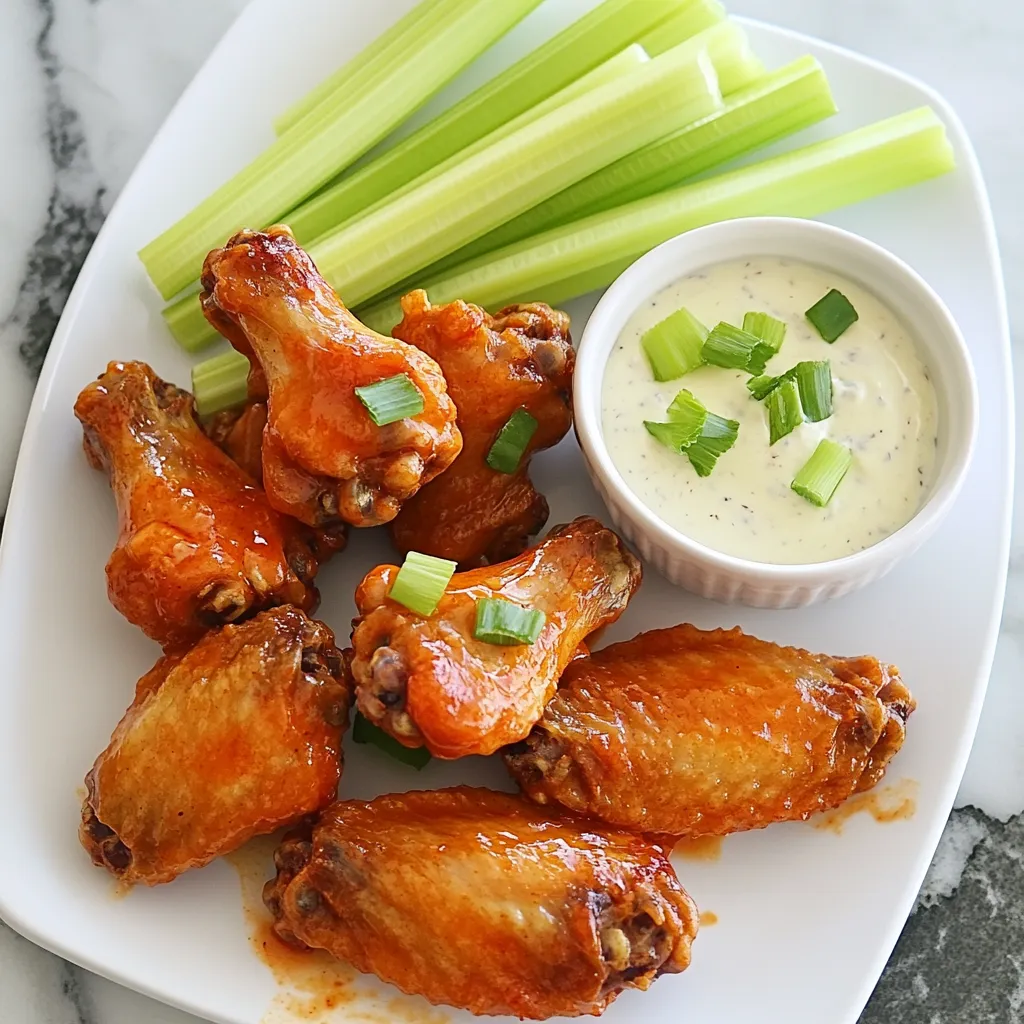 Crispy Air Fryer Buffalo Wings Knusprig und Lecker