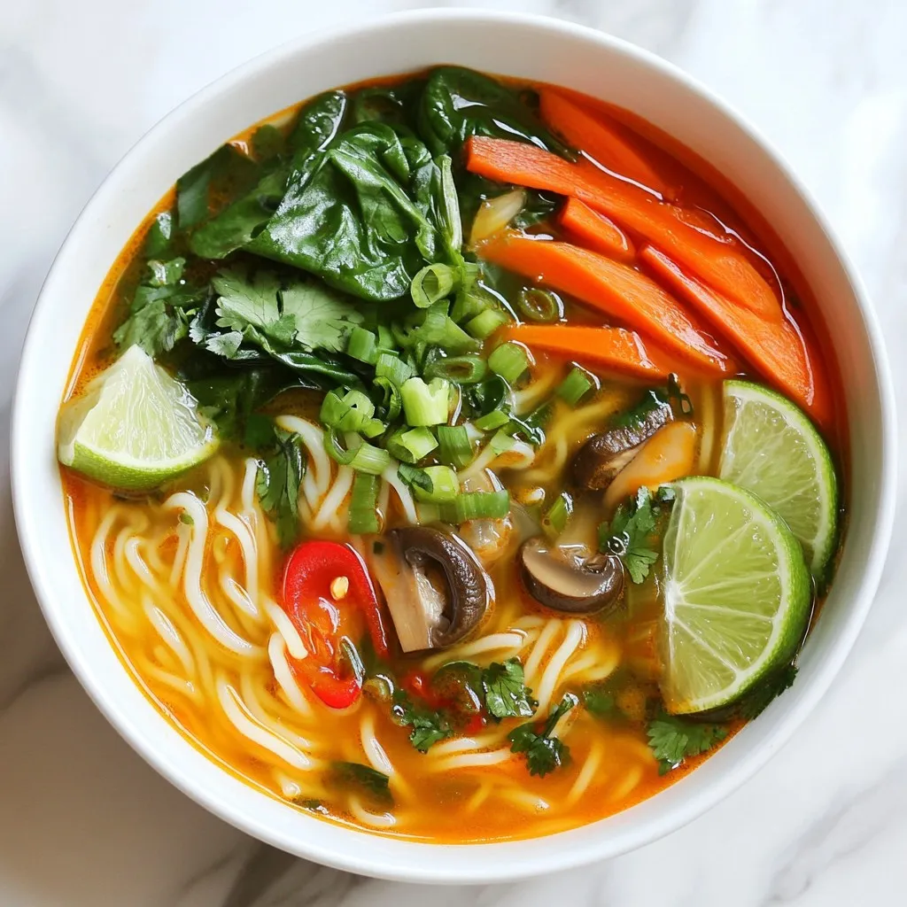 Spicy Sriracha Noodle Soup Einfach und Köstlich