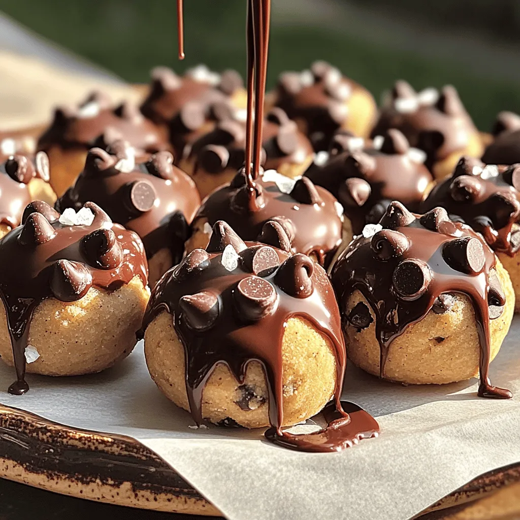 Schokoladenkeksteig-Bissen Einfach und Lecker Snack